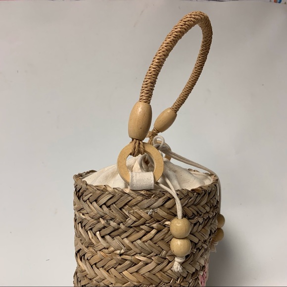 L* SPACE Woven Basket Bag NWOT - Picture 6 of 9